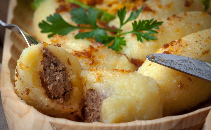 Papa rellena con carne molida